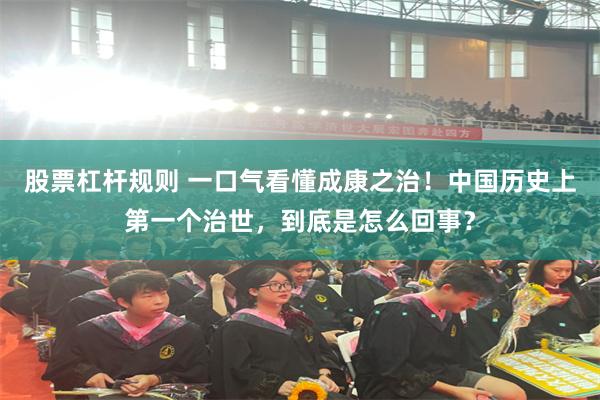 股票杠杆规则 一口气看懂成康之治！中国历史上第一个治世，到底是怎么回事？