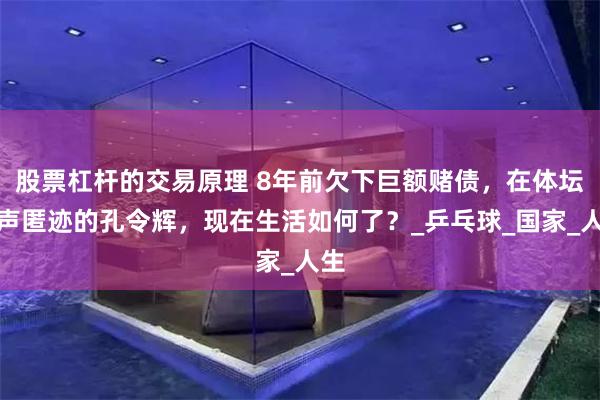 股票杠杆的交易原理 8年前欠下巨额赌债，在体坛销声匿迹的孔令辉，现在生活如何了？_乒乓球_国家_人生
