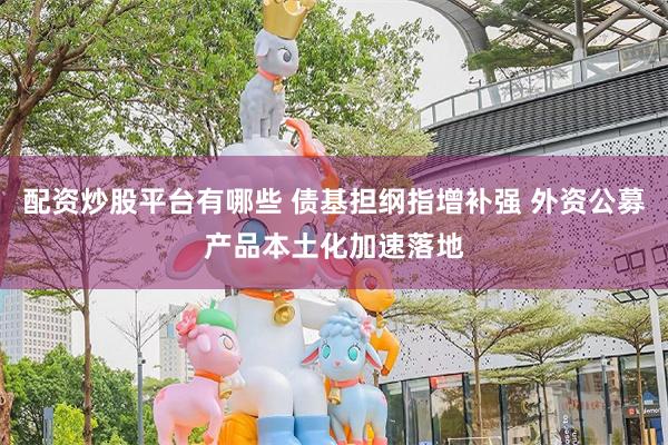 配资炒股平台有哪些 债基担纲指增补强 外资公募产品本土化加速落地